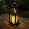Hastings Home Solar Powered Lantern Hanging or Tabletop Water Resistant LED Pillar Candle Lamp, Indoors or Outdoors 375915QFO - alternate 1